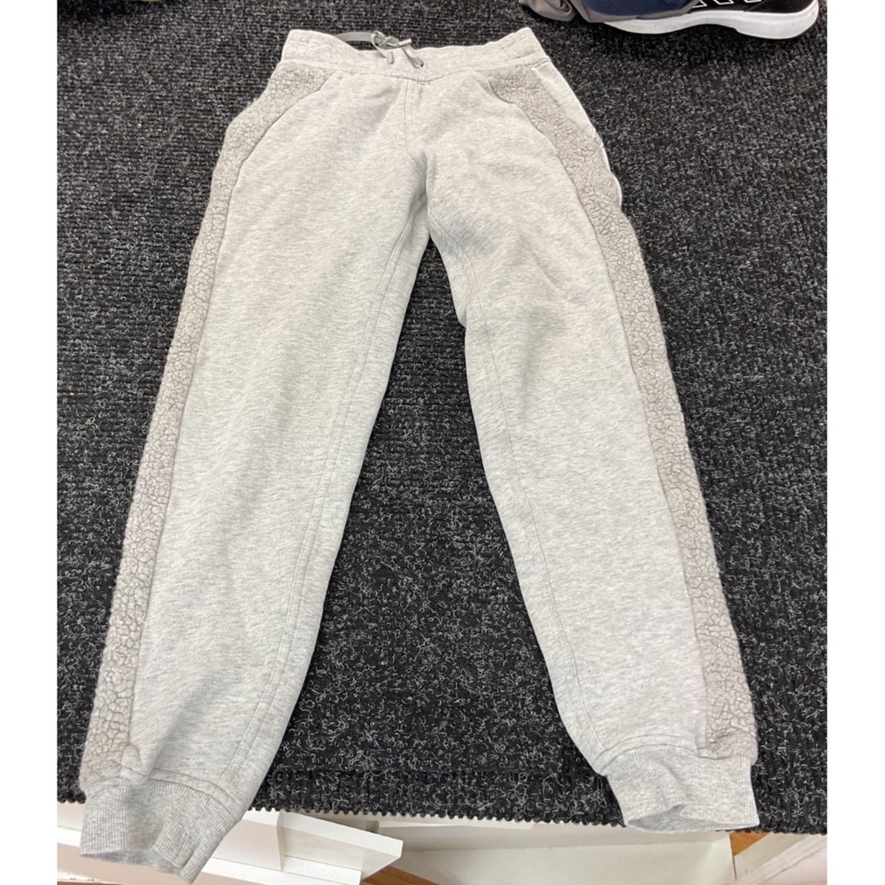 Lululemon‎ Gray Sherpa Panel Joggers Womens Size 2 Fleece Lounge Sweatpants